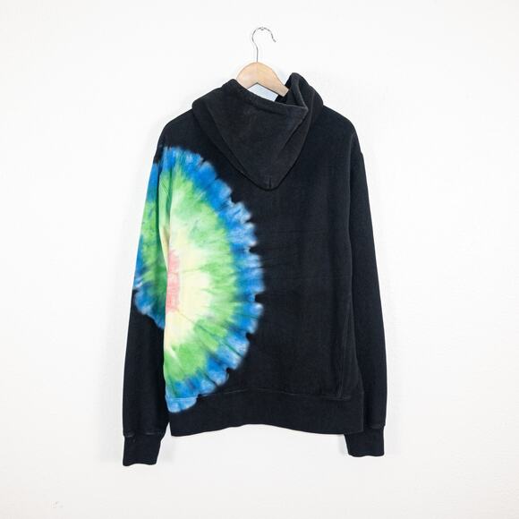 Pleasures now Eclipse Embroidered Hoodie sweatshirt Black size Large - Picture 3 of 7